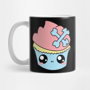 Kawaii Sugar Skull Cupcake Tee Mug